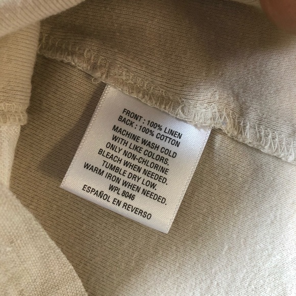 JM Collection | Beige Button-up Linen Top - Picture 9 of 11